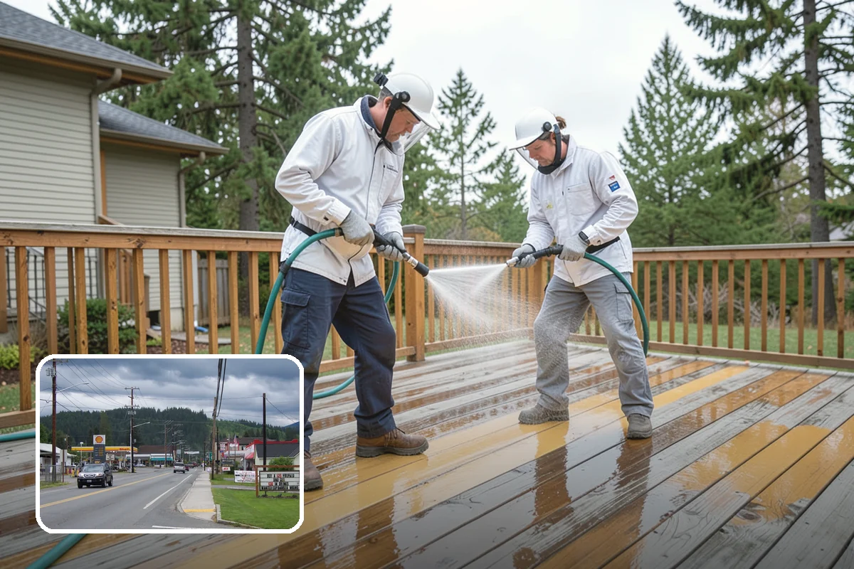 House Algae Removal in Granite Falls, Snohomish County, WA - Dissolves the green algae film completely