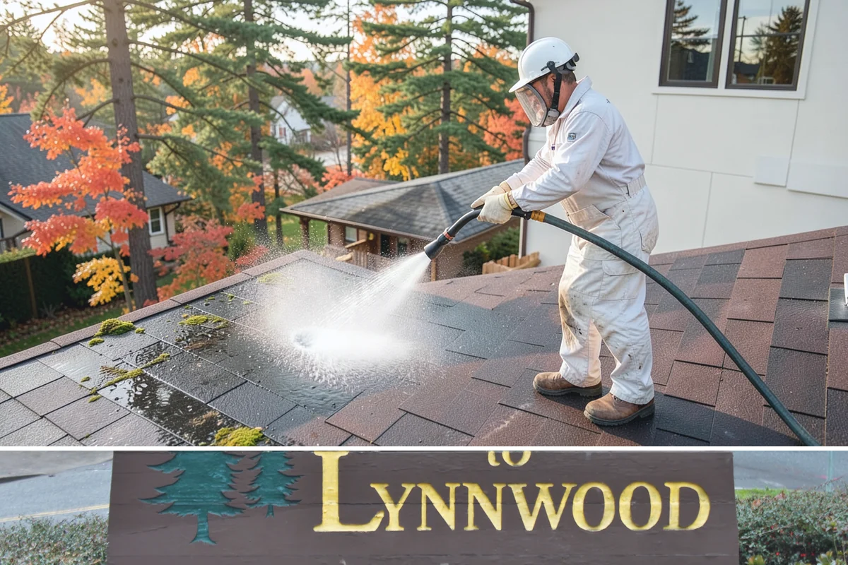 House Algae Removal in Lynnwood, Snohomish County, WA - Late spring through early fall gives the dry conditions the treatment needs to work before rain feeds new algae.