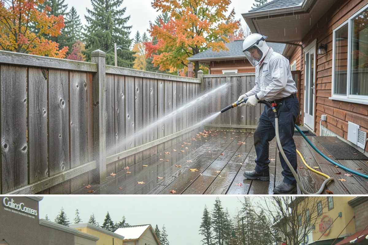 House Algae Removal in Mill Creek, Snohomish County, WA - Late spring through early fall gives the dry conditions the treatment needs to work before rain feeds new algae.