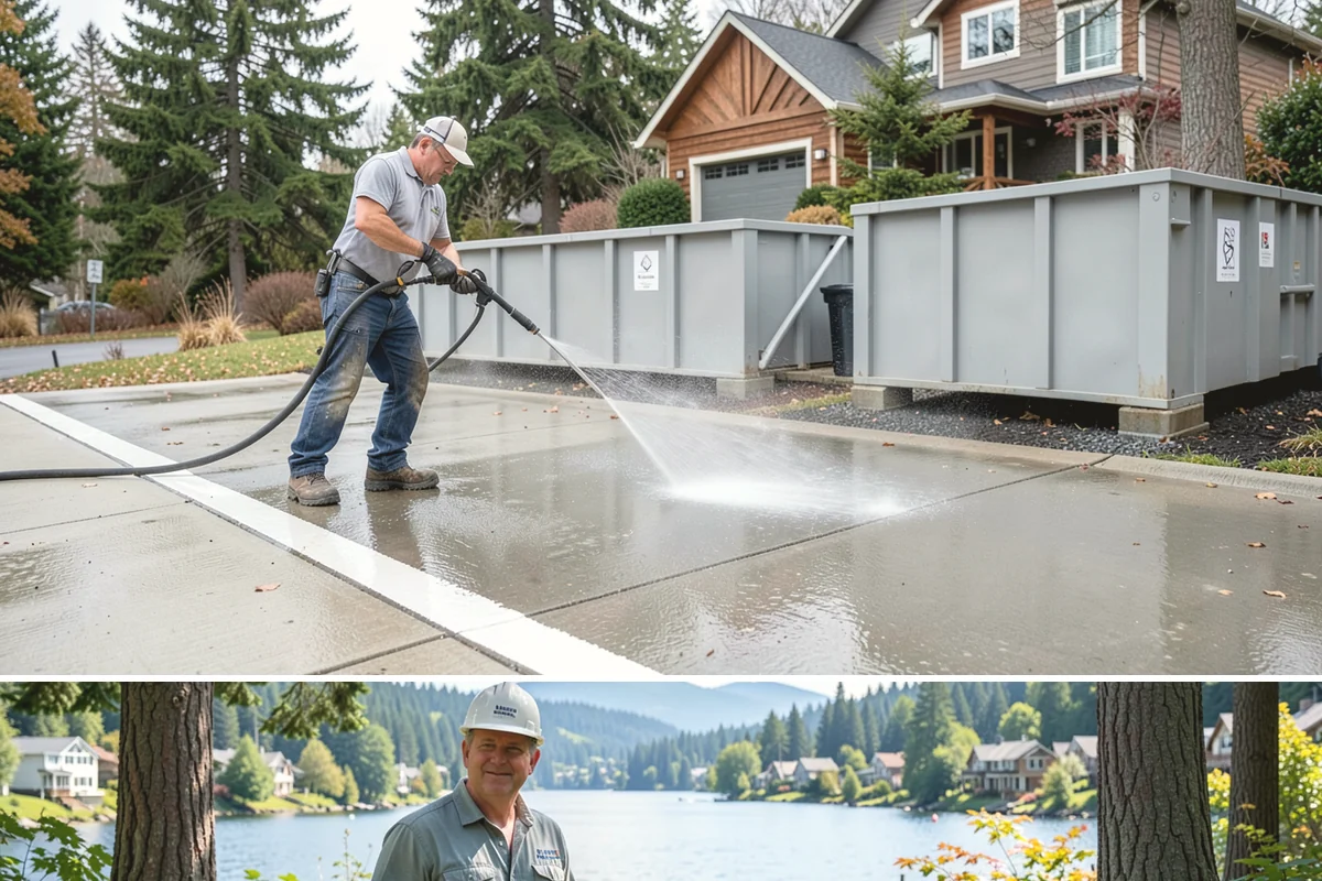 House Algae Removal in Milton, King County, WA - Late spring through early fall gives the dry conditions the treatment needs to work before rain feeds new algae.
