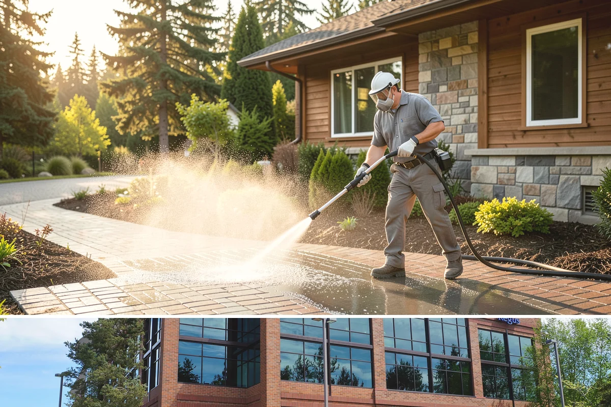 House Algae Removal in Mountlake Terrace, Snohomish County, WA - Late spring through early fall gives the dry conditions the treatment needs to work before rain feeds new algae.
