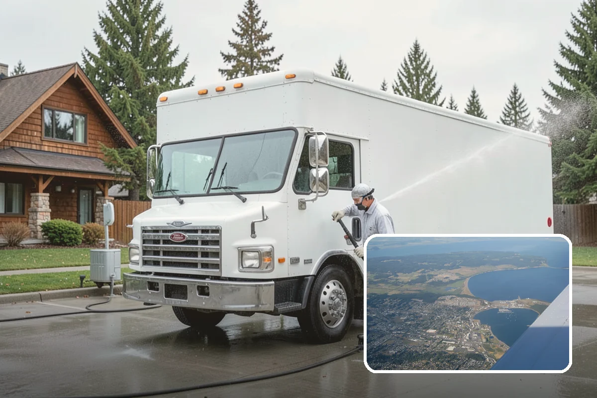 House Algae Removal in Oak Harbor, Island County, WA - Dissolves the green algae film completely