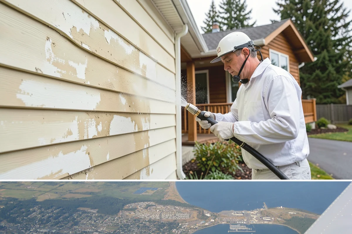 House Algae Removal in Oak Harbor, Island County, WA - Late spring through early fall gives the dry conditions the treatment needs to work before rain feeds new algae.