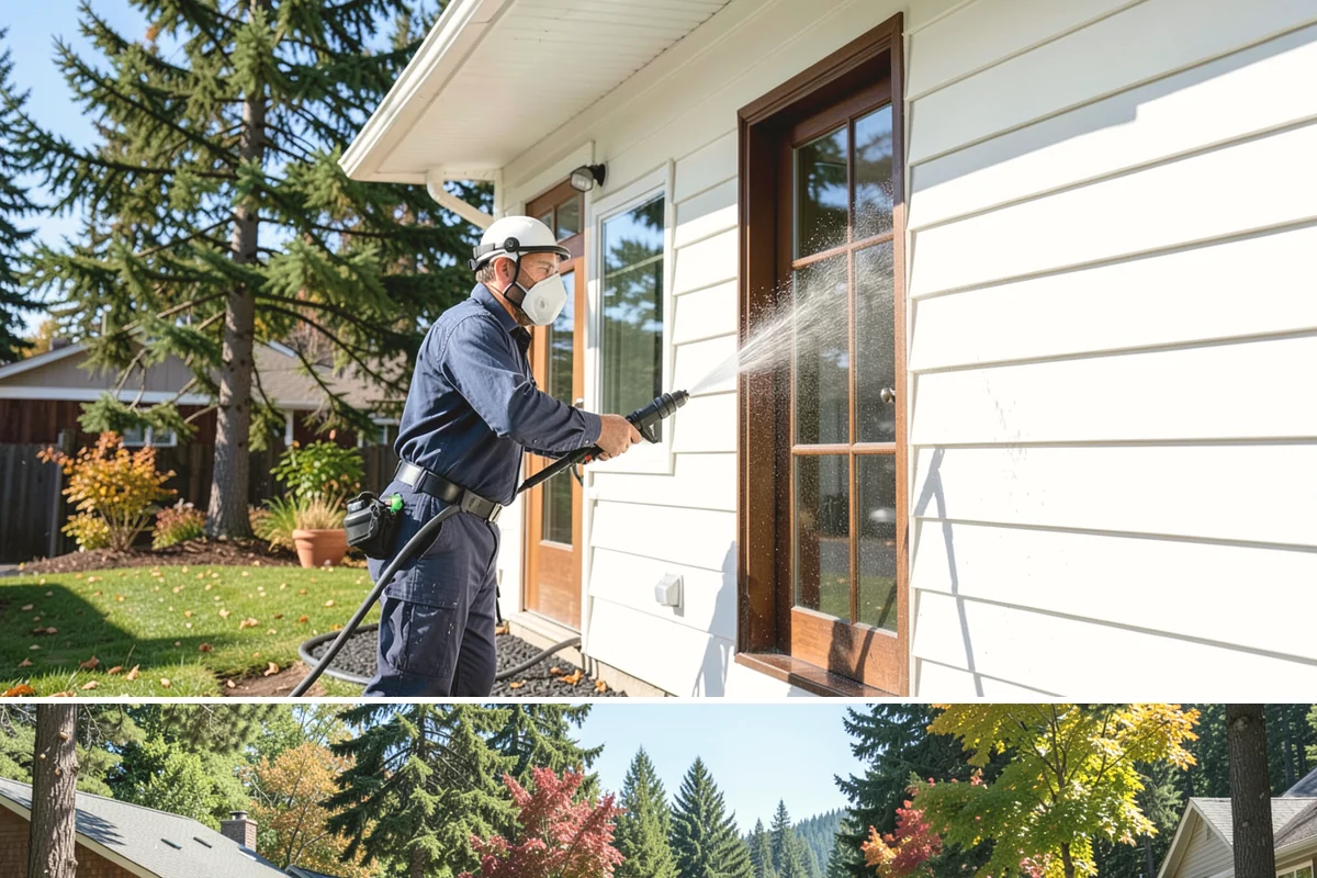 House Algae Removal in Orting, Pierce County, WA - Late spring through early fall gives the dry conditions the treatment needs to work before rain feeds new algae.