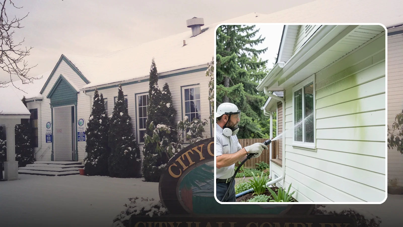 House Algae Removal in Pacific, King County, WA - House algae removal strips the green film that coats siding on the shaded, rain-fed walls so common across the Northwest.