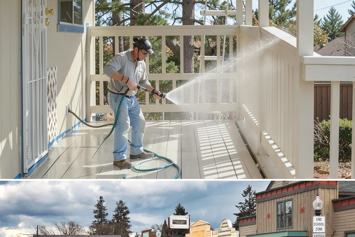 House Algae Removal in Roy, Pierce County, WA - Late spring through early fall gives the dry conditions the treatment needs to work before rain feeds new algae.
