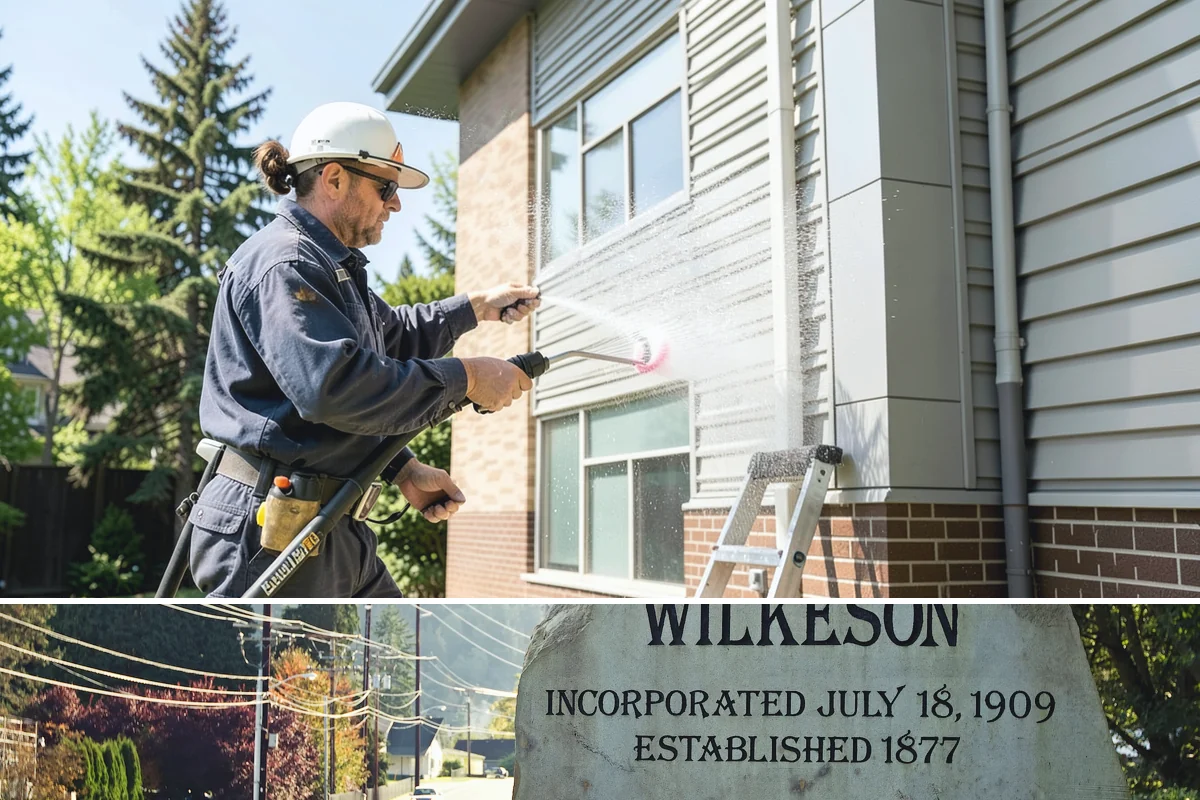 House Algae Removal in Wilkeson, Pierce County, WA - Late spring through early fall gives the dry conditions the treatment needs to work before rain feeds new algae.