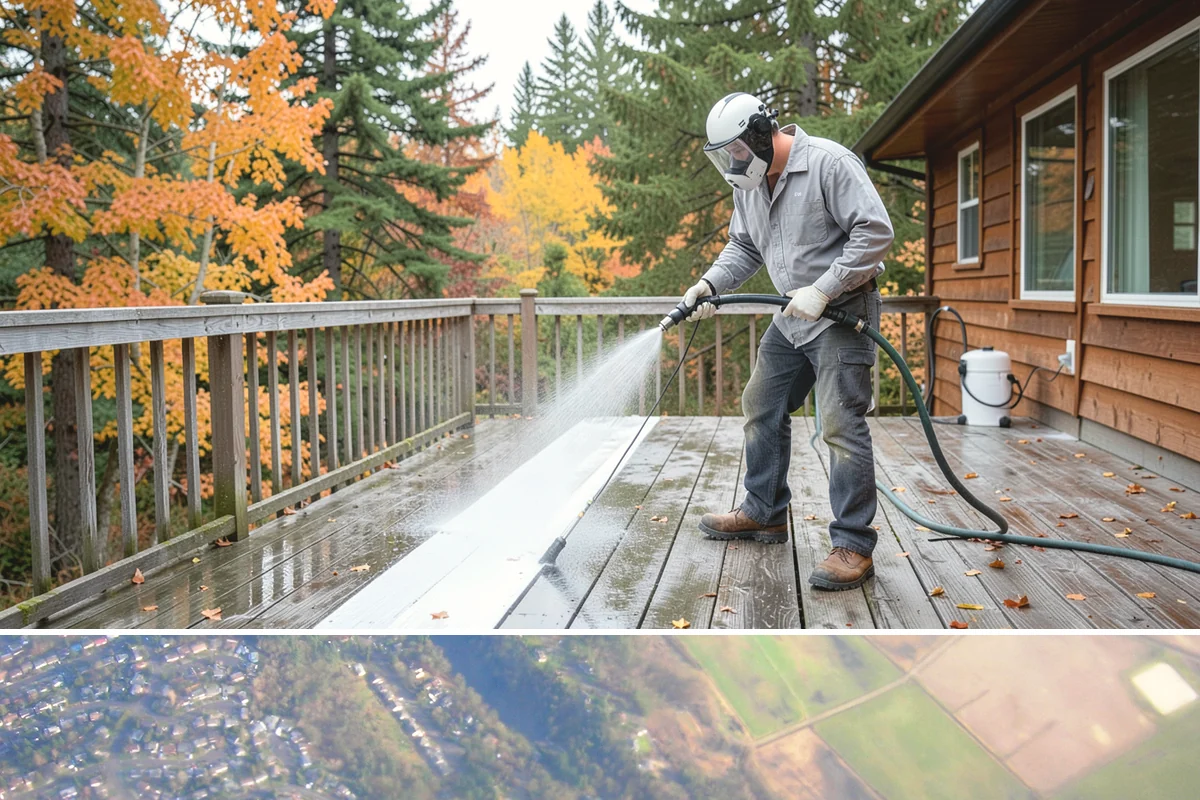 House Mildew Removal in Algona, King County, WA - Treat during dry summer days so the solution can dwell and dry before renewed moisture feeds regrowth.