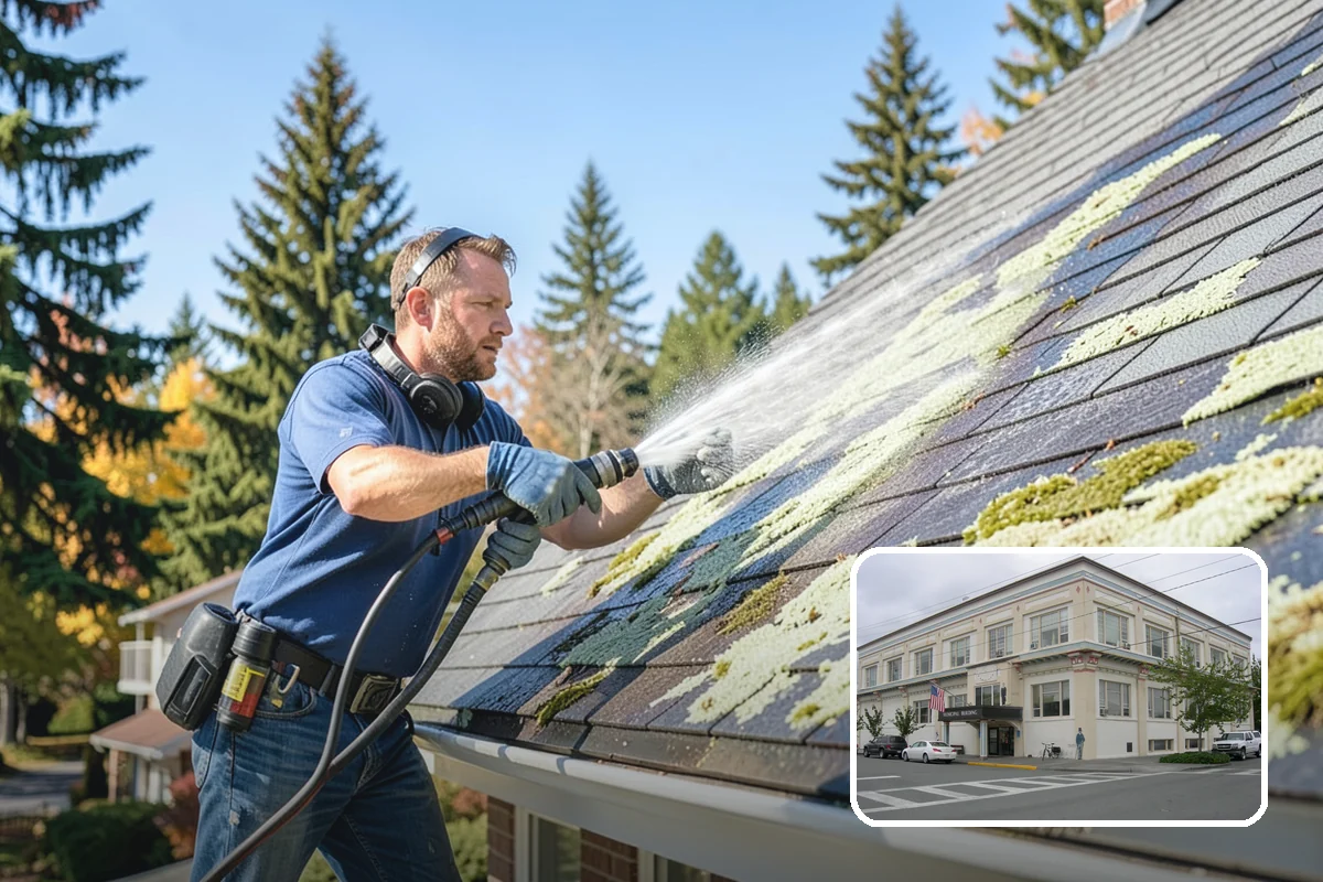 House Mildew Removal in Anacortes, Skagit County, WA - Kills mildew at the source, not just the surface