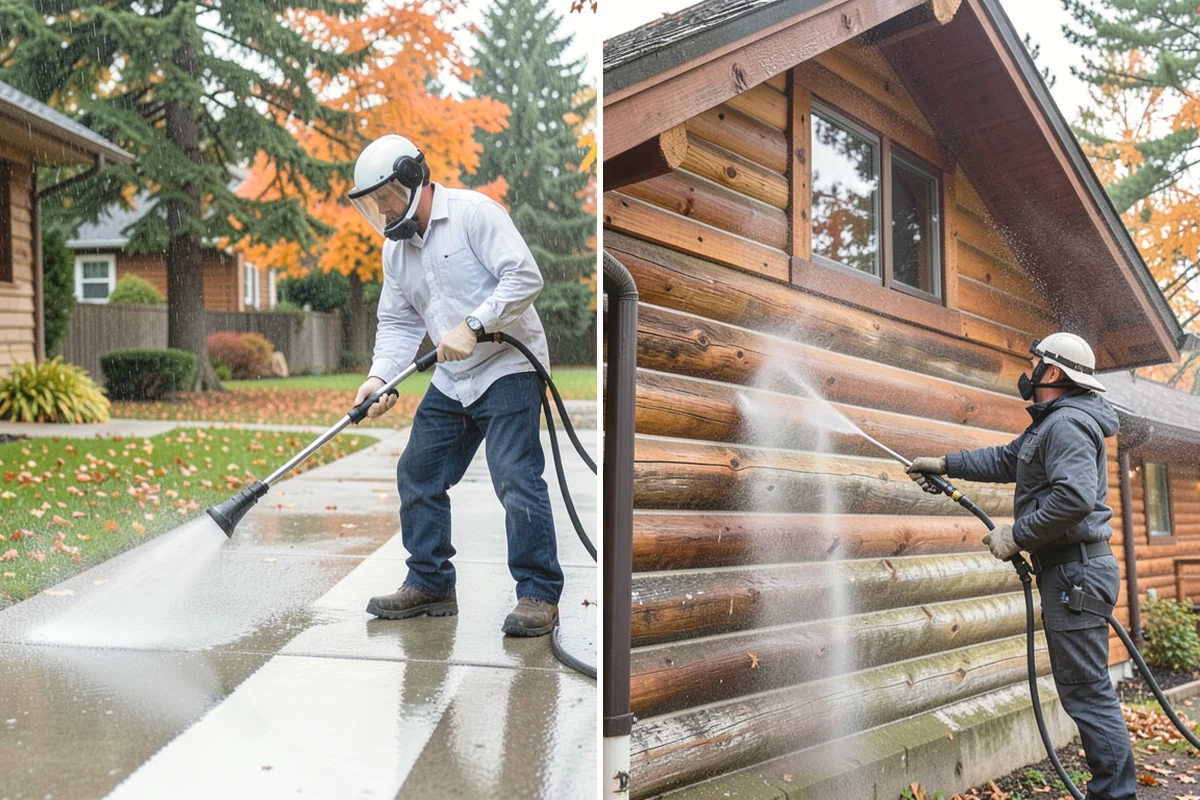 House Mildew Removal in Anacortes, Skagit County, WA - Locate the heaviest mildew on shaded elevations
