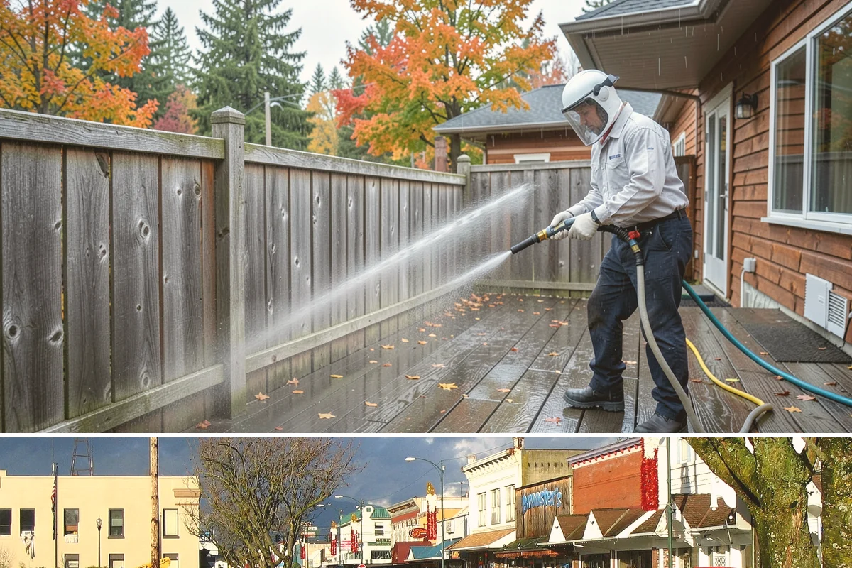 House Mildew Removal in Arlington, Snohomish County, WA - Treat during dry summer days so the solution can dwell and dry before renewed moisture feeds regrowth.