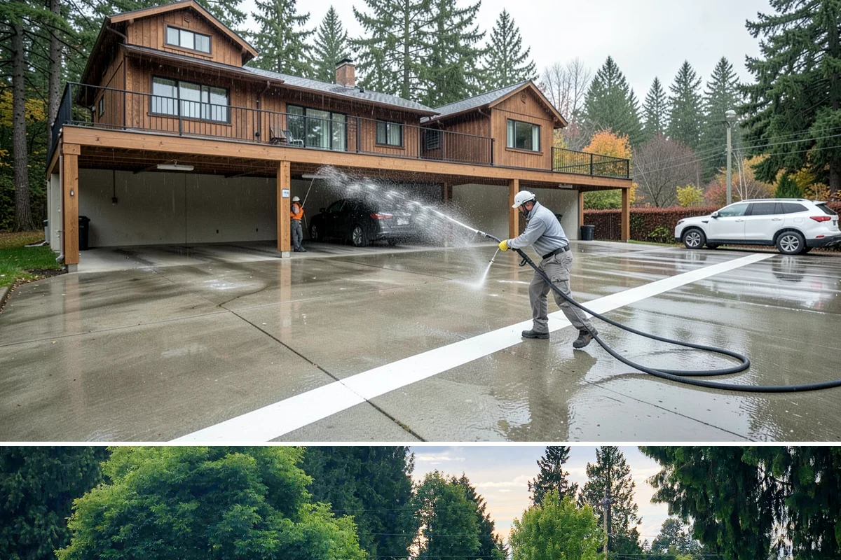 House Mildew Removal in Bonney Lake, Pierce County, WA - Treat during dry summer days so the solution can dwell and dry before renewed moisture feeds regrowth.
