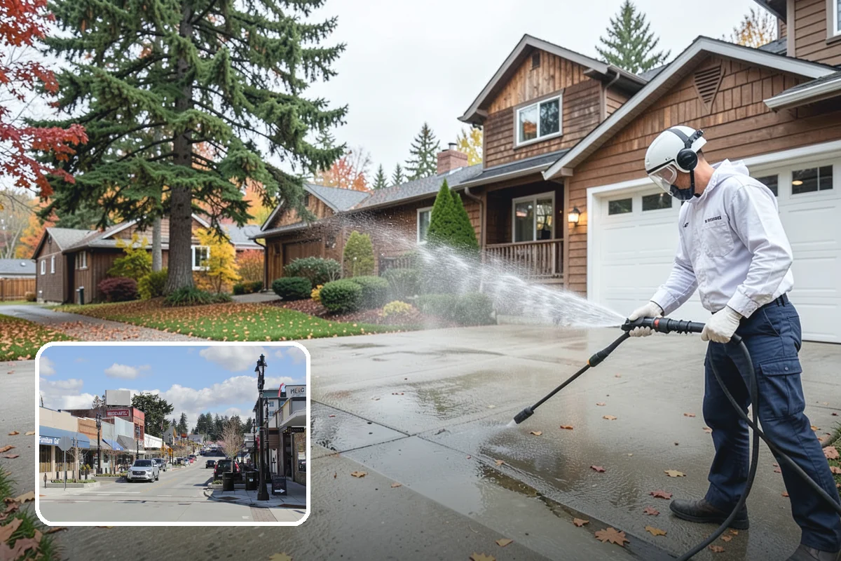 House Mildew Removal in Bothell, King County, WA - Kills mildew at the source, not just the surface
