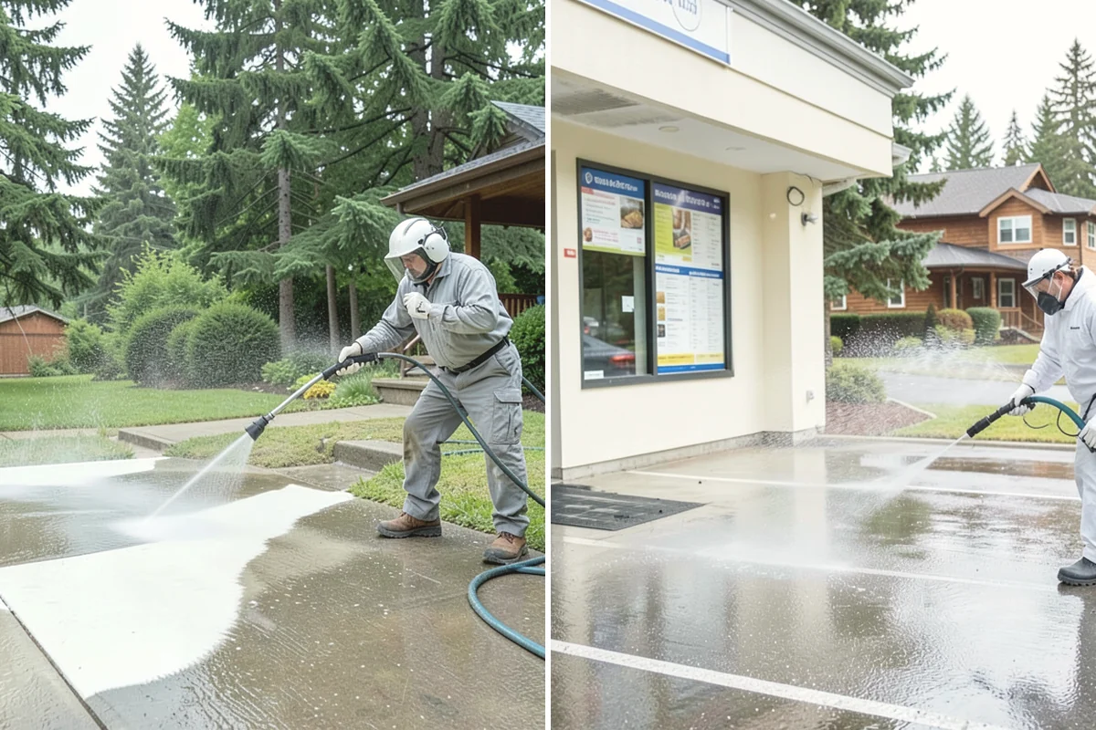 House Mildew Removal in Burlington, Skagit County, WA - Locate the heaviest mildew on shaded elevations