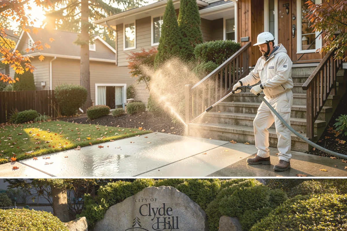 House Mildew Removal in Clyde Hill, King County, WA - Treat during dry summer days so the solution can dwell and dry before renewed moisture feeds regrowth.