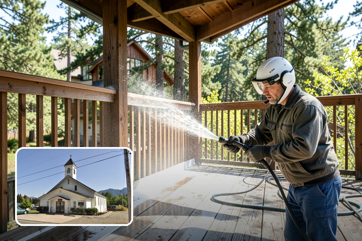 House Mildew Removal in Concrete, Skagit County, WA - Kills mildew at the source, not just the surface