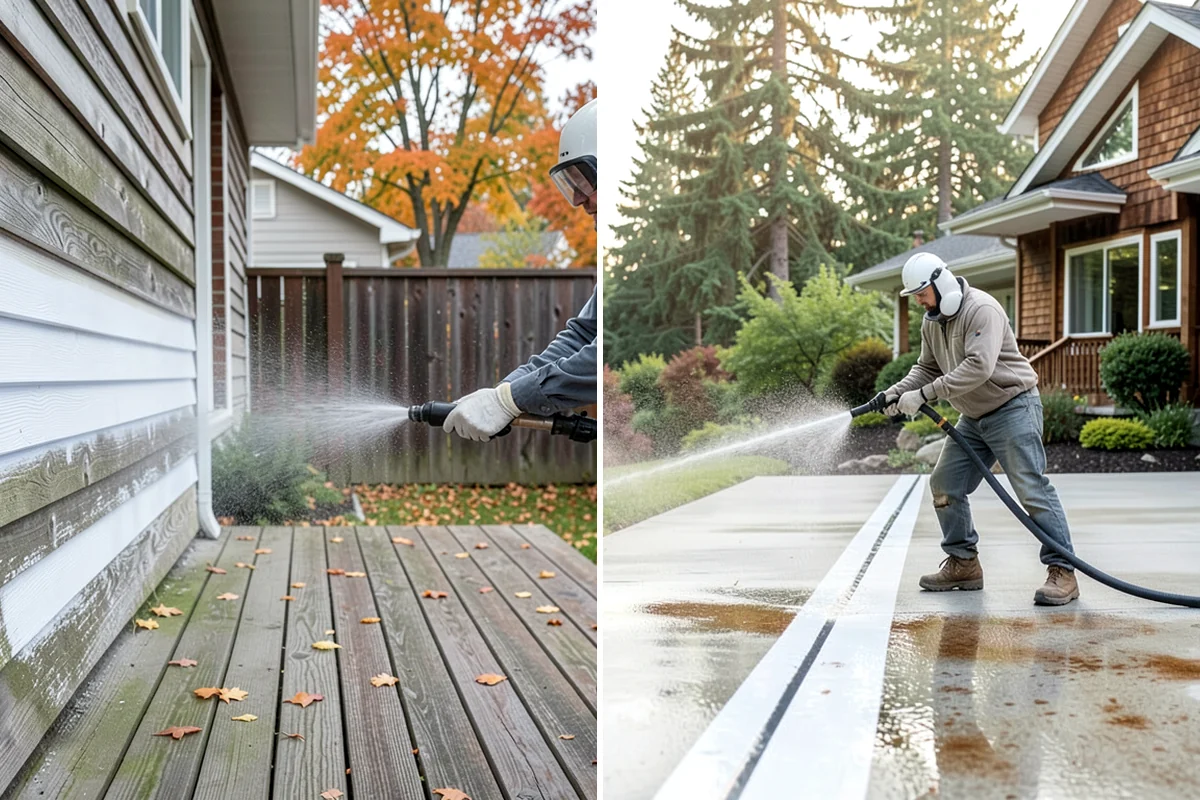 House Mildew Removal in Concrete, Skagit County, WA - Locate the heaviest mildew on shaded elevations