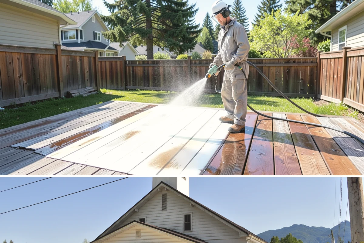 House Mildew Removal in Concrete, Skagit County, WA - Treat during dry summer days so the solution can dwell and dry before renewed moisture feeds regrowth.