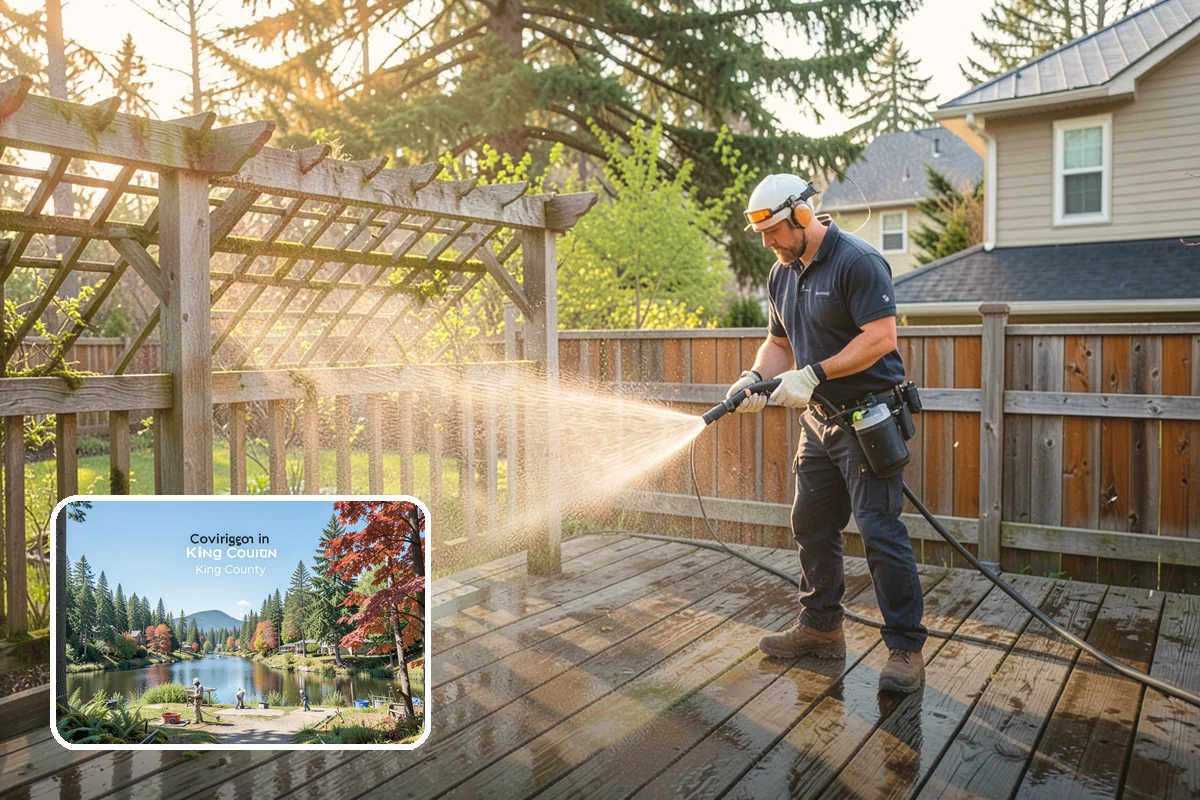 House Mildew Removal in Covington, King County, WA - Kills mildew at the source, not just the surface