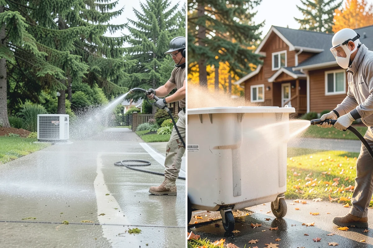 House Mildew Removal in Des Moines, King County, WA - Locate the heaviest mildew on shaded elevations