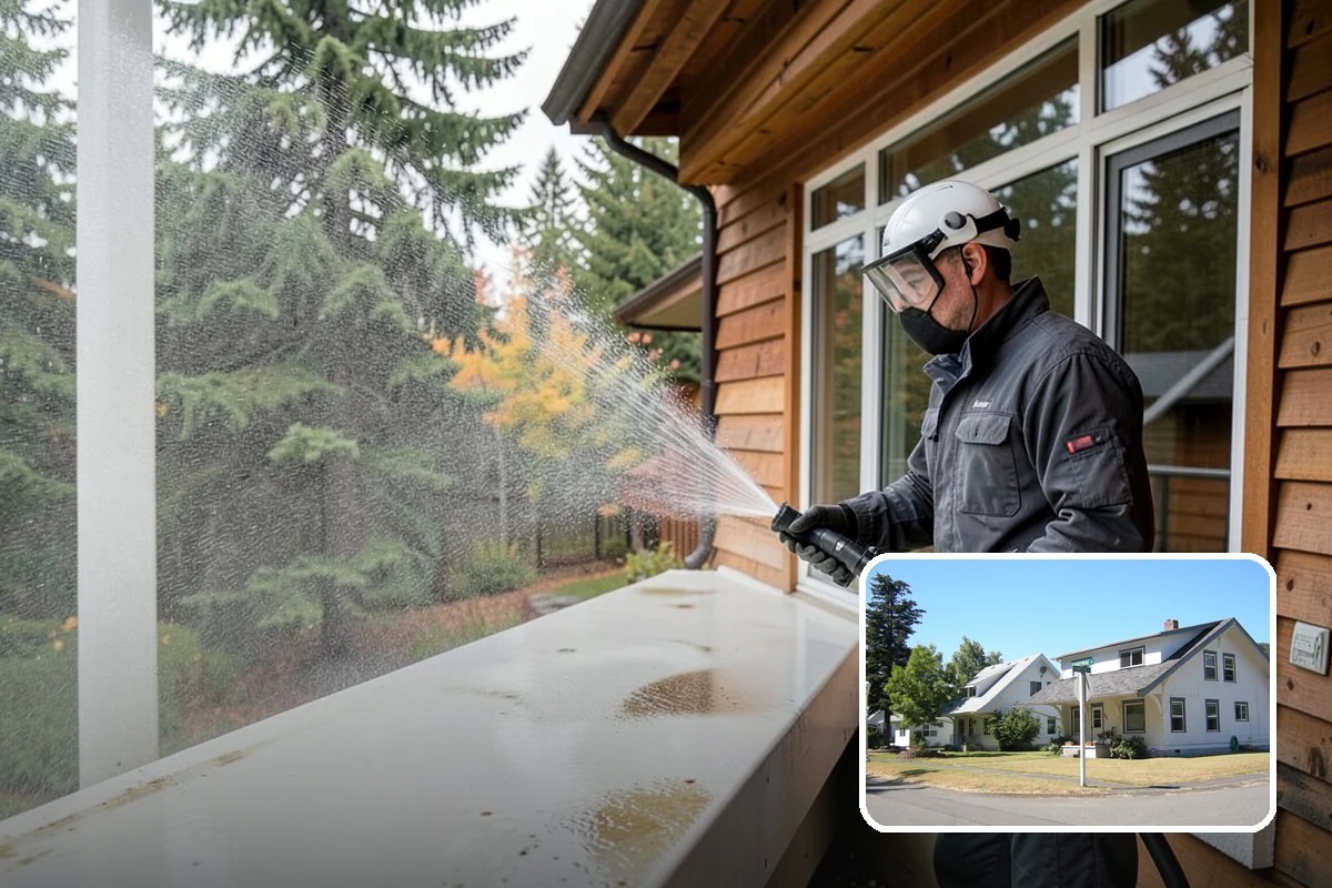 House Mildew Removal in DuPont, Pierce County, WA - Kills mildew at the source, not just the surface
