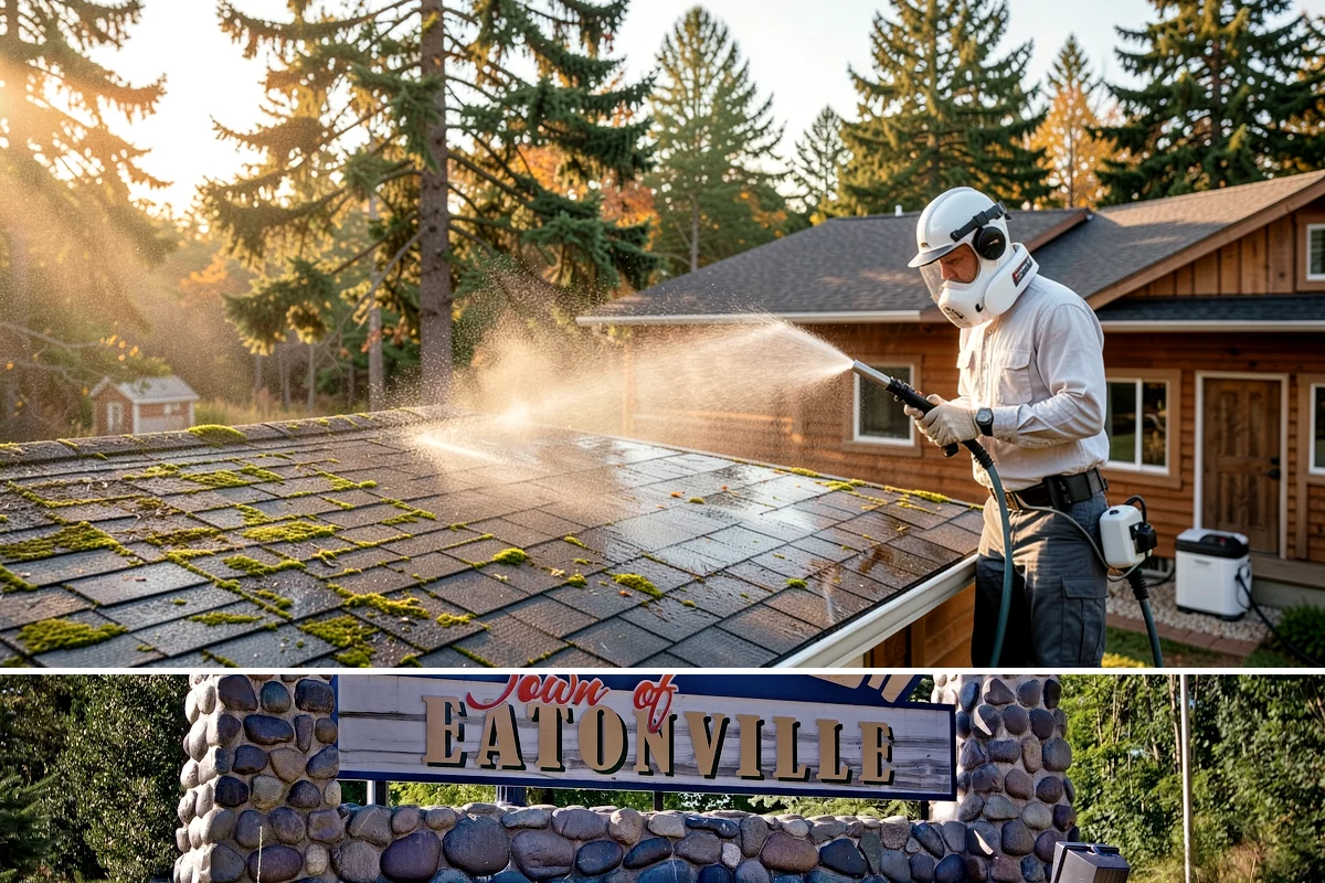 House Mildew Removal in Eatonville, Pierce County, WA - Treat during dry summer days so the solution can dwell and dry before renewed moisture feeds regrowth.