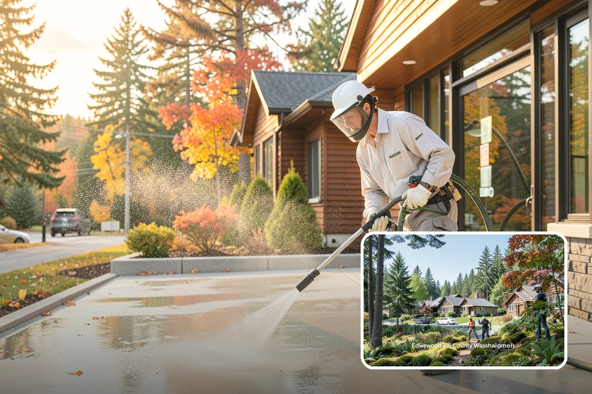 House Mildew Removal in Edgewood, Pierce County, WA - Kills mildew at the source, not just the surface