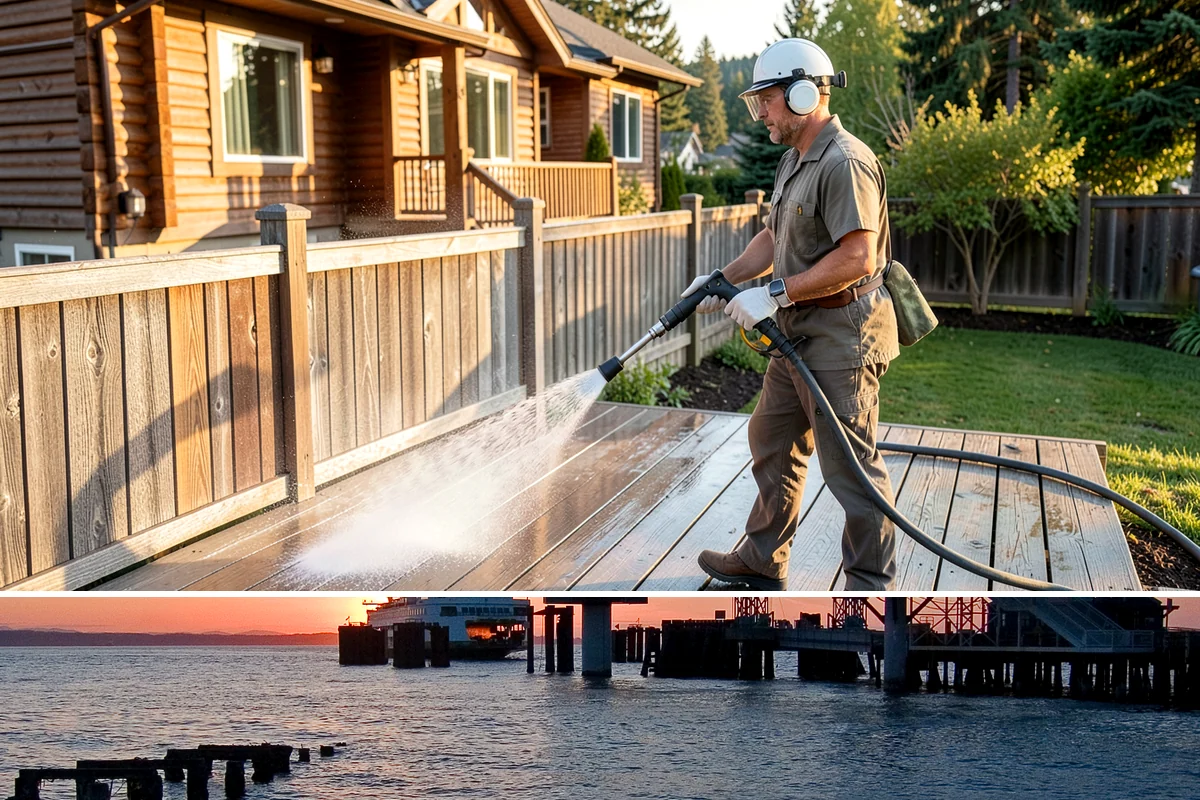 House Mildew Removal in Edmonds, Snohomish County, WA - Treat during dry summer days so the solution can dwell and dry before renewed moisture feeds regrowth.
