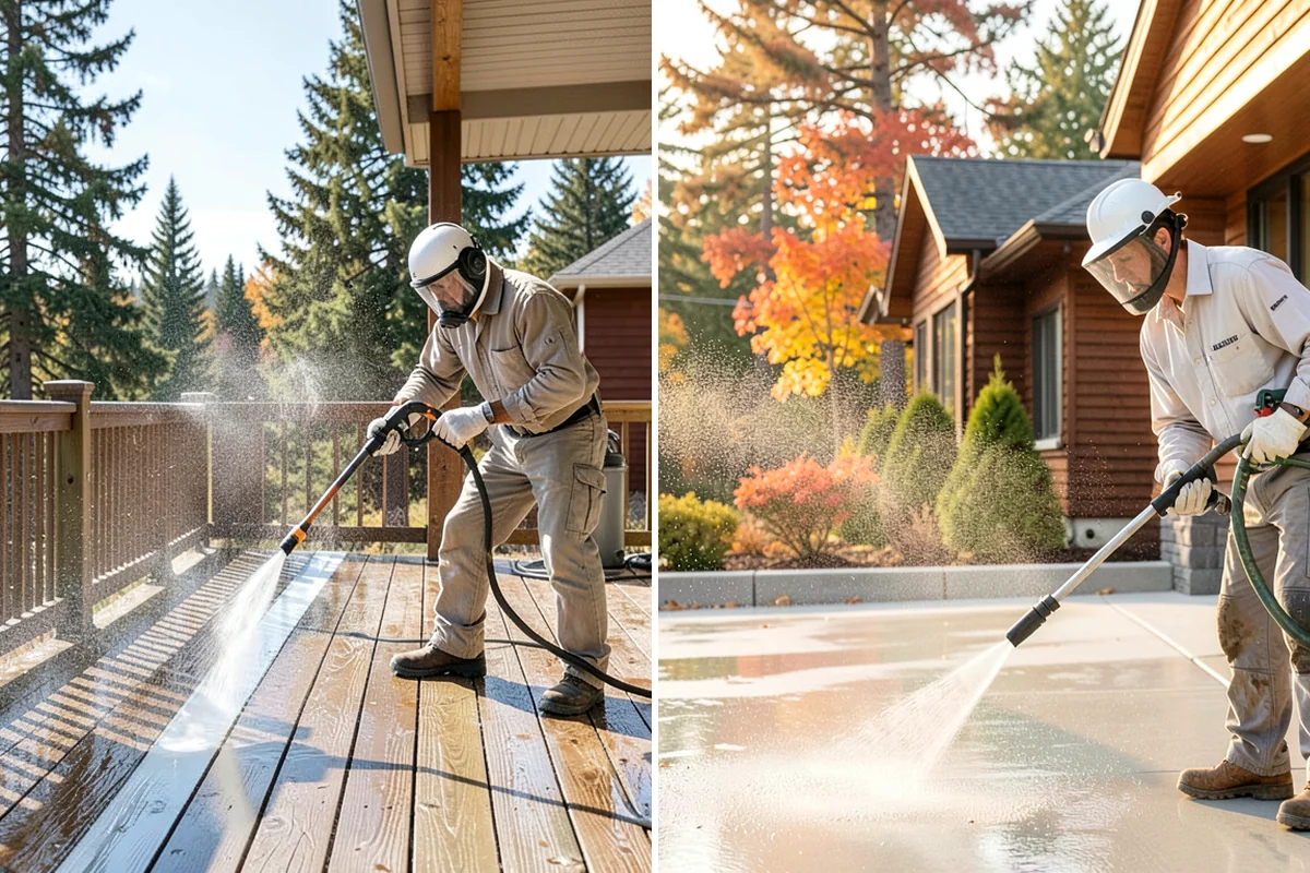 House Mildew Removal in Everett, Snohomish County, WA - Locate the heaviest mildew on shaded elevations