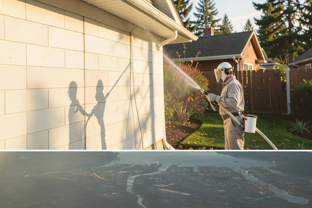 House Mildew Removal in Fife, Pierce County, WA - Treat during dry summer days so the solution can dwell and dry before renewed moisture feeds regrowth.