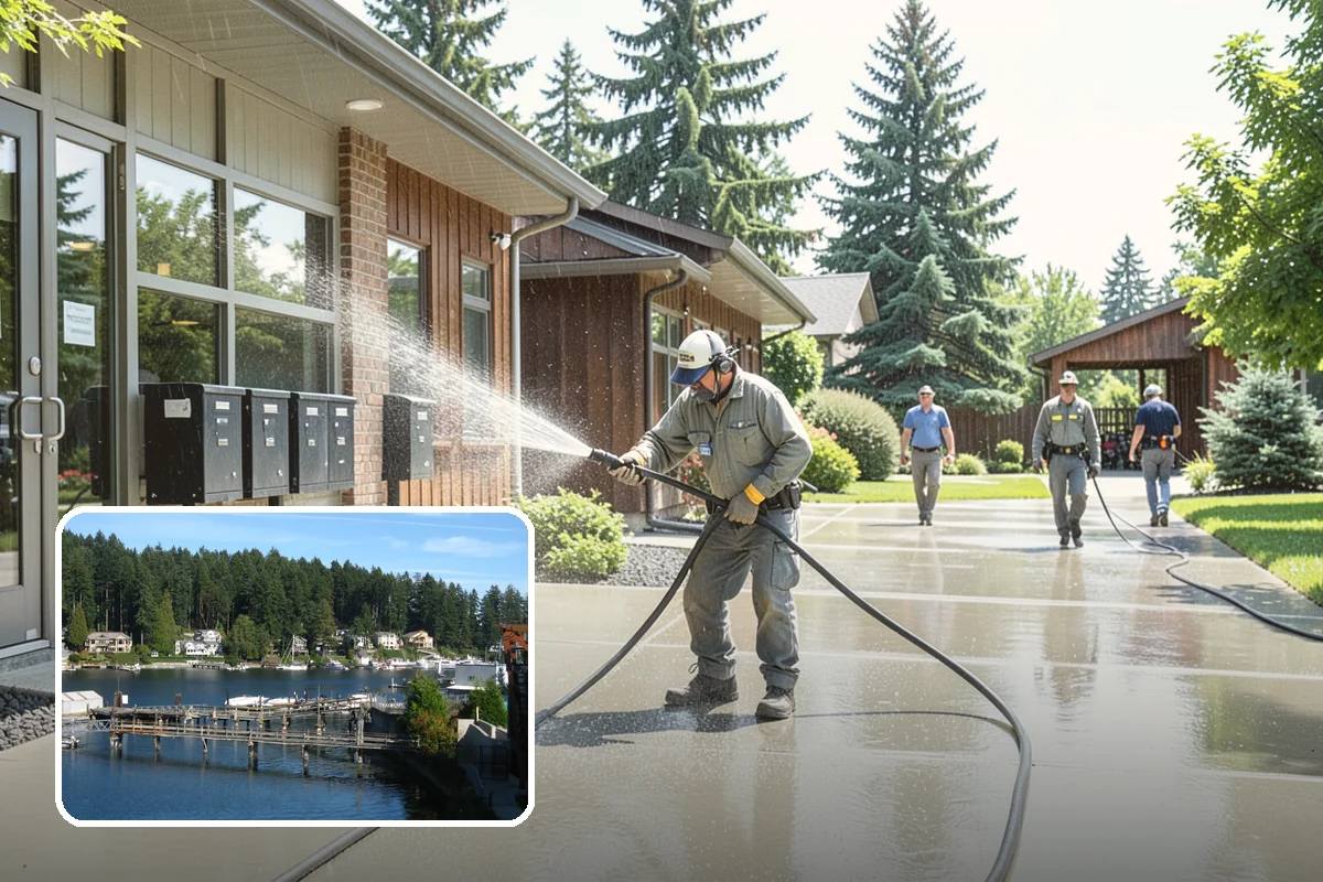 House Mildew Removal in Gig Harbor, Pierce County, WA - Kills mildew at the source, not just the surface
