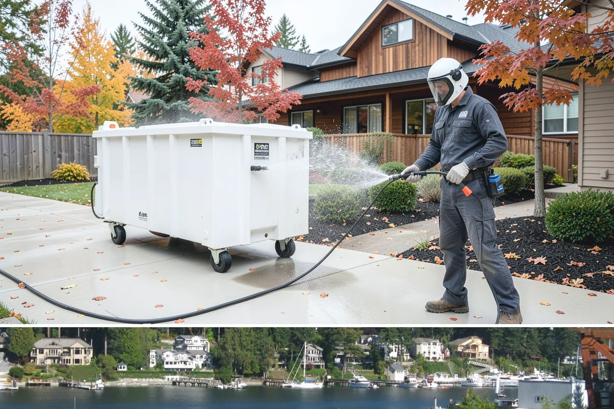 House Mildew Removal in Gig Harbor, Pierce County, WA - Treat during dry summer days so the solution can dwell and dry before renewed moisture feeds regrowth.