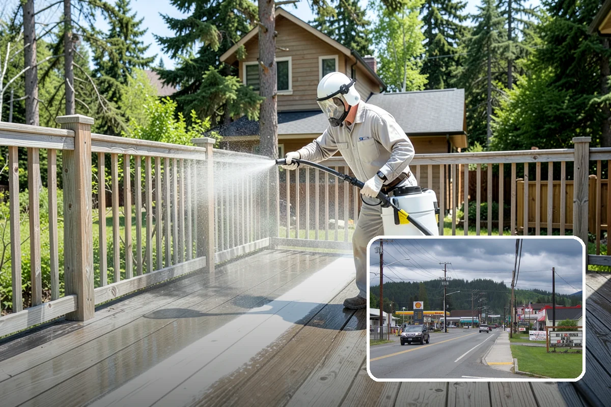 House Mildew Removal in Granite Falls, Snohomish County, WA - Kills mildew at the source, not just the surface