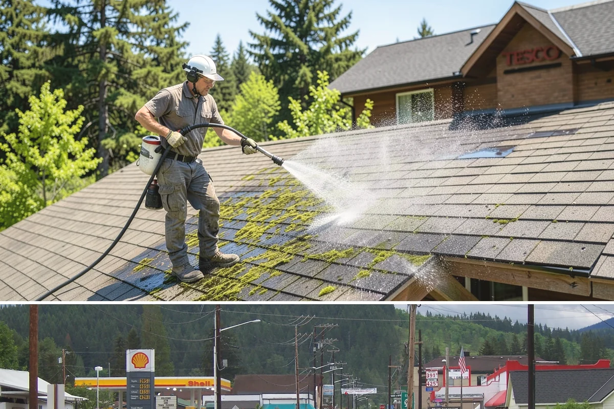 House Mildew Removal in Granite Falls, Snohomish County, WA - Treat during dry summer days so the solution can dwell and dry before renewed moisture feeds regrowth.