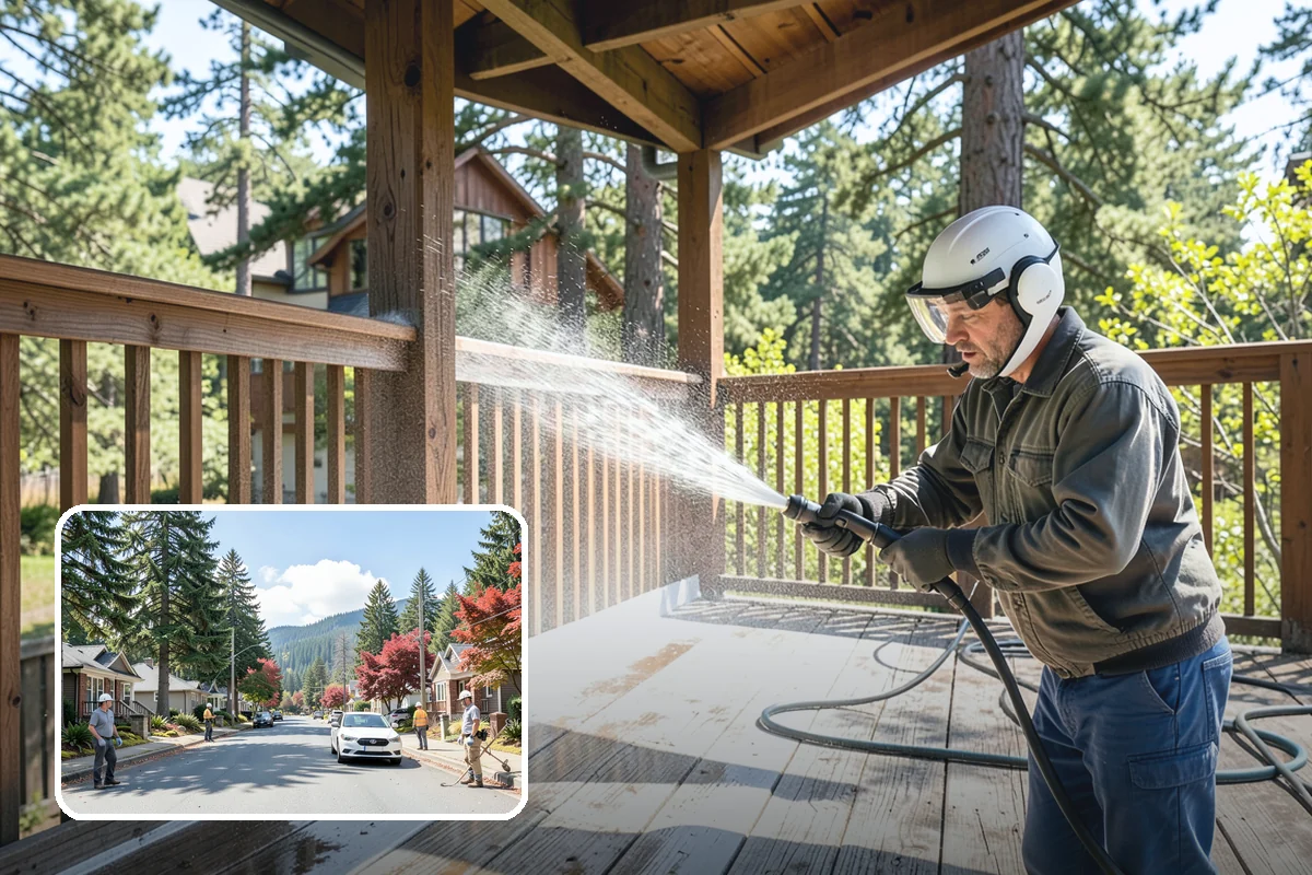 House Mildew Removal in Hunts Point, King County, WA - Kills mildew at the source, not just the surface