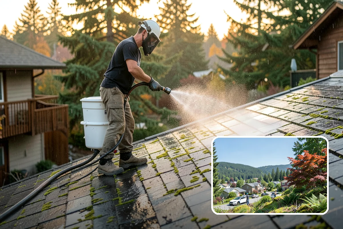 House Mildew Removal in Index, Snohomish County, WA - Kills mildew at the source, not just the surface