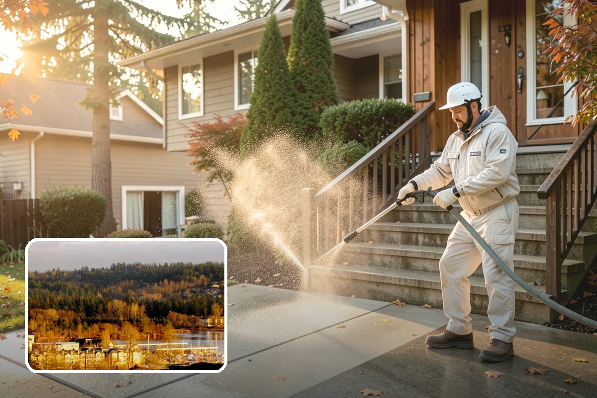 House Mildew Removal in Kenmore, King County, WA - Kills mildew at the source, not just the surface