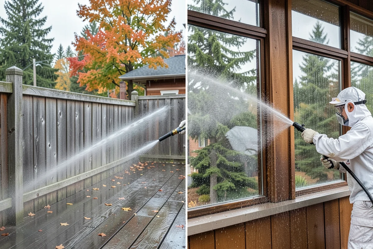 House Mildew Removal in Kenmore, King County, WA - Locate the heaviest mildew on shaded elevations