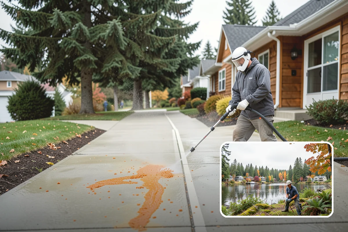 House Mildew Removal in La Conner, Skagit County, WA - Kills mildew at the source, not just the surface