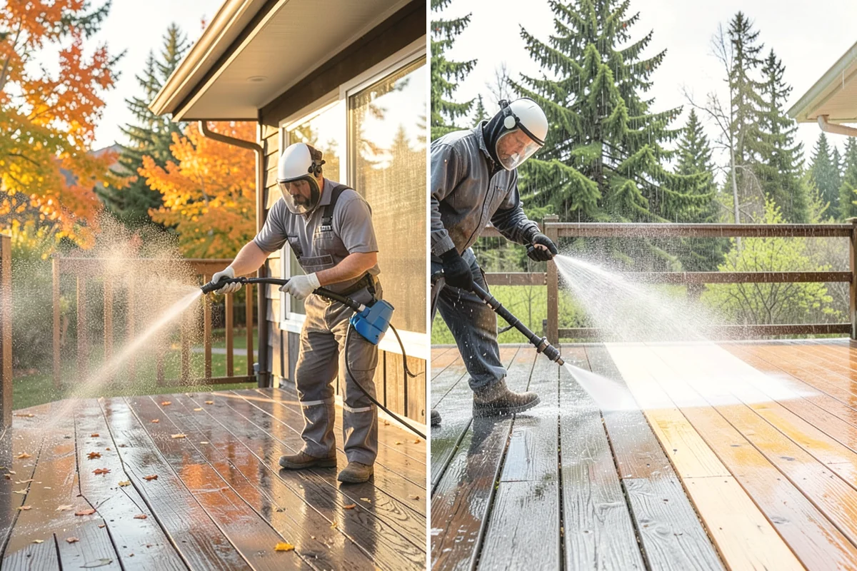 House Mildew Removal in La Conner, Skagit County, WA - Locate the heaviest mildew on shaded elevations