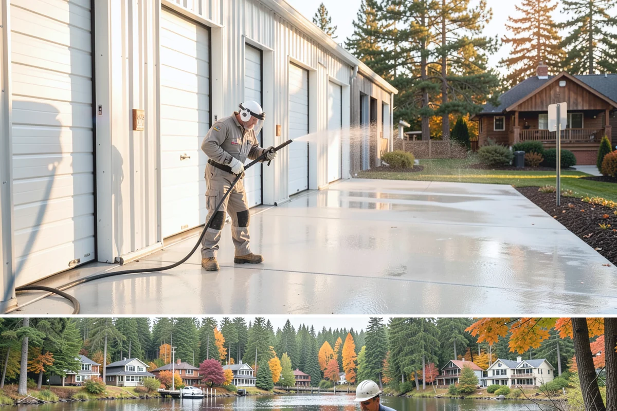 House Mildew Removal in La Conner, Skagit County, WA - Treat during dry summer days so the solution can dwell and dry before renewed moisture feeds regrowth.
