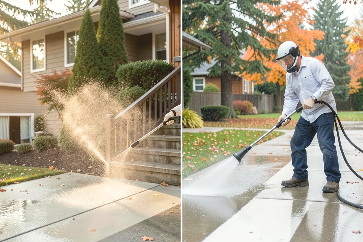 House Mildew Removal in Lake Stevens, Snohomish County, WA - Locate the heaviest mildew on shaded elevations