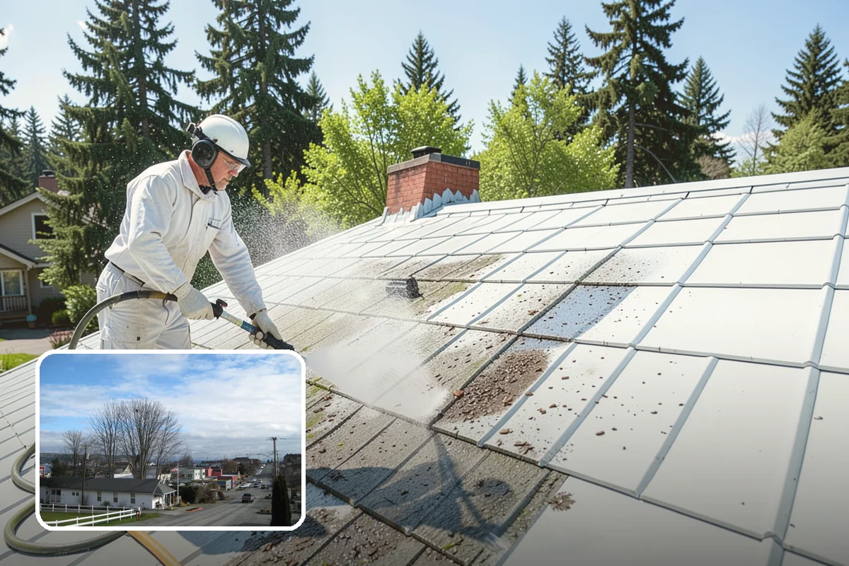 House Mildew Removal in Langley, Island County, WA - Kills mildew at the source, not just the surface
