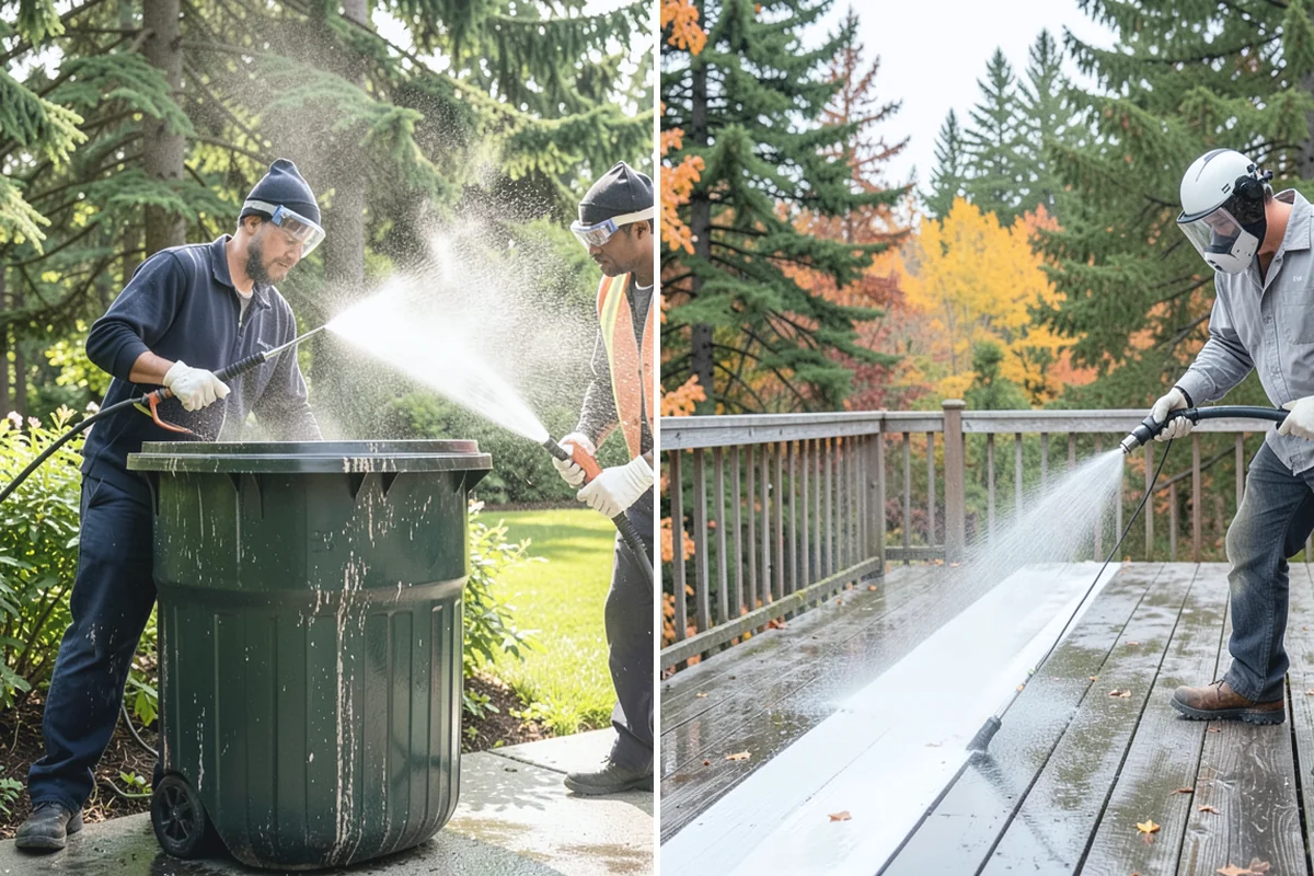 House Mildew Removal in Marysville, Snohomish County, WA - Locate the heaviest mildew on shaded elevations