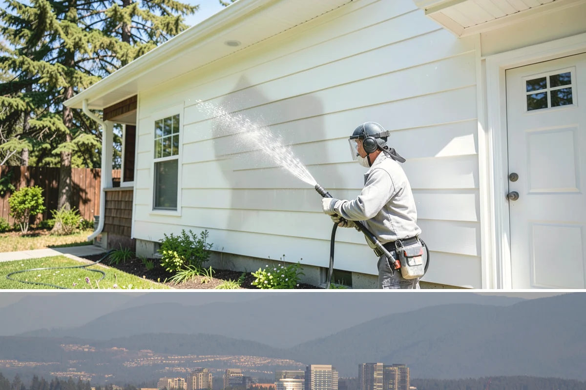 House Mildew Removal in Medina, King County, WA - Treat during dry summer days so the solution can dwell and dry before renewed moisture feeds regrowth.