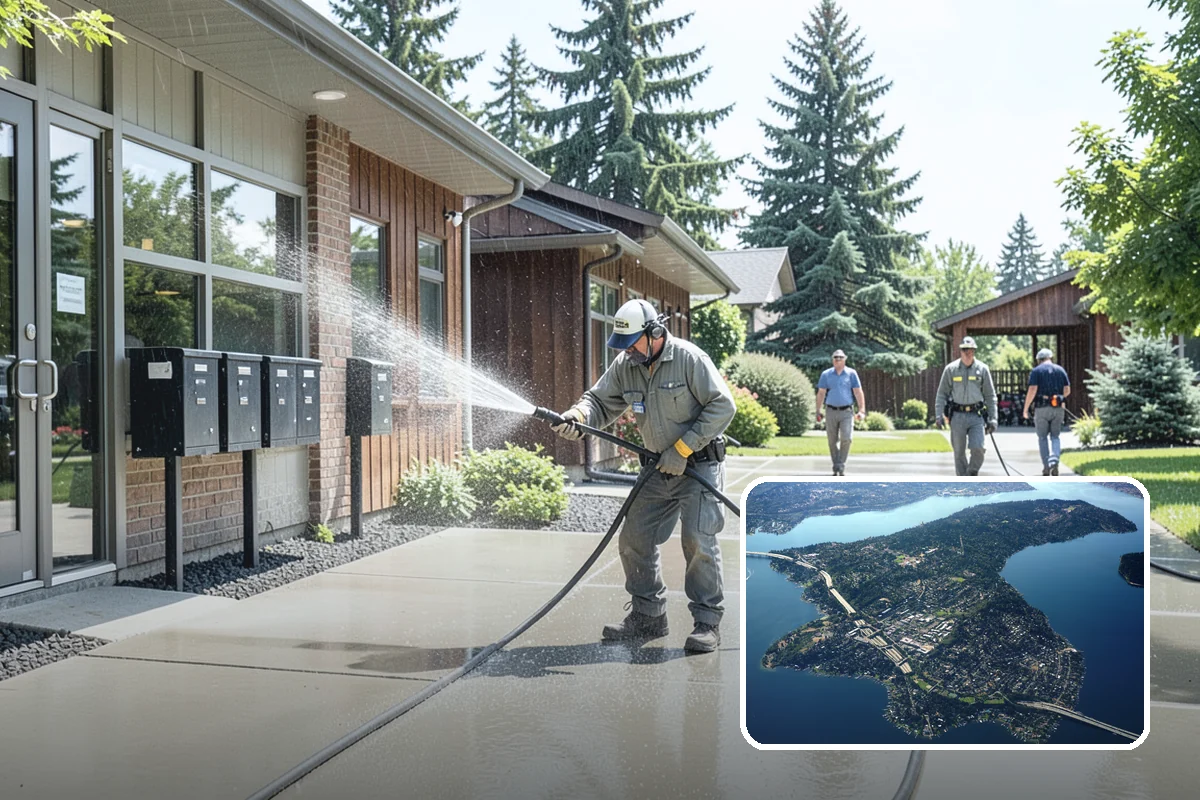 House Mildew Removal in Mercer Island, King County, WA - Kills mildew at the source, not just the surface