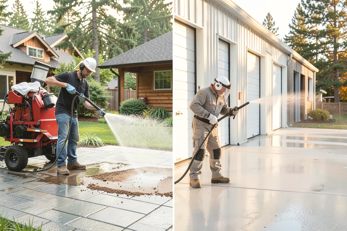 House Mildew Removal in Mercer Island, King County, WA - Locate the heaviest mildew on shaded elevations