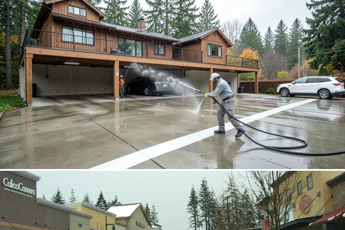 House Mildew Removal in Mill Creek, Snohomish County, WA - Treat during dry summer days so the solution can dwell and dry before renewed moisture feeds regrowth.