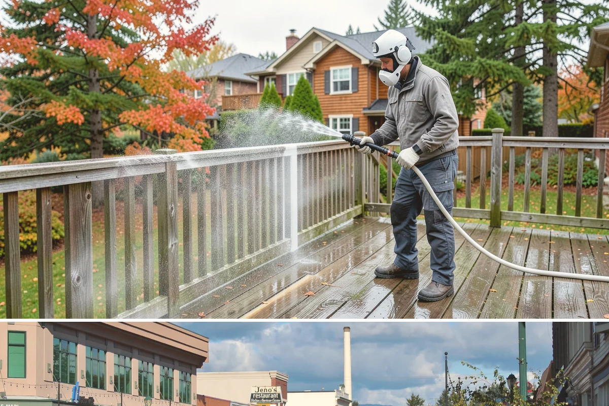 House Mildew Removal in Monroe, Snohomish County, WA - Treat during dry summer days so the solution can dwell and dry before renewed moisture feeds regrowth.