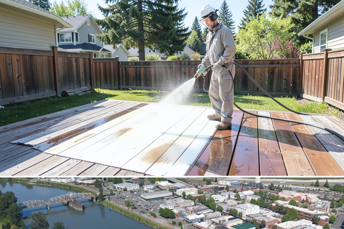 House Mildew Removal in Mount Vernon, Skagit County, WA - Treat during dry summer days so the solution can dwell and dry before renewed moisture feeds regrowth.